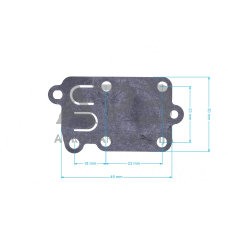 Karbiuratoriaus membrana BRIGGS & STRATTON 8, 9, 13 horizontaliems varikliams, 5AG 272538, 49001