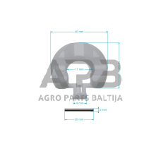 Karbiuratoriaus plūde Briggs & Stratton išmatavimai: 16,6 x 39,5 x 16,5 mm 398187
