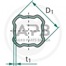 Kardano vamzdis BONDIOLI & PAVESI 122461000, 122461000R06