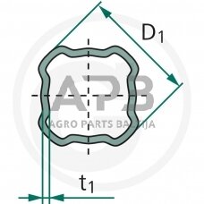 Kardano vamzdis BONDIOLI & PAVESI 5376A9007R