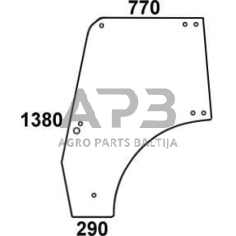 Kabinos durų stiklas 001077180N Kabinos durų stiklas 001077180N