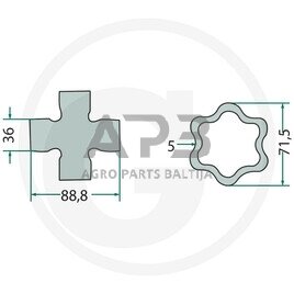 Kardano šarnyras Weasler 3973002700600 1 Kardano šarnyras Weasler 3973002700600 1