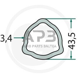 Kardano vamzdis Weasler 417710433100 1 Kardano vamzdis Weasler 417710433100 1