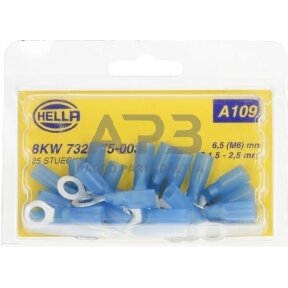 Kabelio antgalis 1.5-2.5mm² Ø6.5mm 25 vnt. Hella 8KW732575003