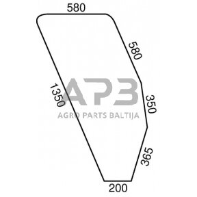 Kabinos durų stiklas D9007T