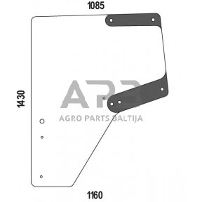 Kabinos durų stiklas kairės pusės L174348N
