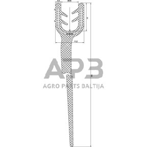 Kabinos sandarinimo guma universali 89 mm CA3655