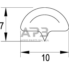 Kabinos sandarinimo guma universali CA7147B