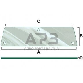 Kabinos stiklas VPM7154