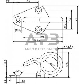 Kabliukas 570004KR