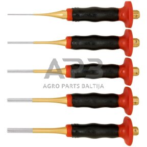 Kaiščių išmušėjų rinkinys 5vnt. su rankos apsauga RENNSTEIG