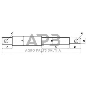 Kaištis 19,00 mm x 25,00 mm x 19,00 mm x 17,00 mm Z325213KR