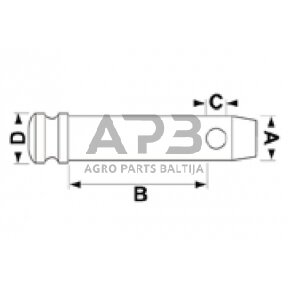 Kaištis 22,00 mm / 19,00 mm x 44,00 mm 3/4" Vapormatic VLK5407