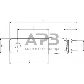 Kaištis 22,00 mm x 125,00 mm Z422191KR