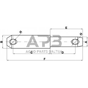 Kaištis 22,00 mm x 60,00 mm Z422281KR