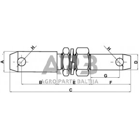 Kaištis 28,00 mm / 22,00 mm x 190,00 mm Z422285KR