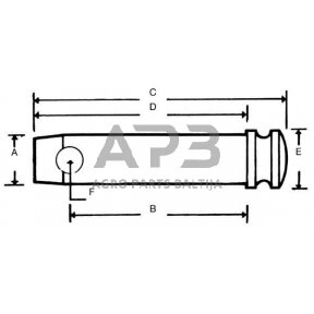 Kaištis 36,00 mm x 130,00 mm Z336130KR