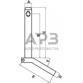 Kaištis su rankena 25,00 x 123,00 mm Z525123KR