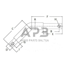 Kaištis Toplink 19,00 mm / 25,00 mm x 19,00 mm TP14410