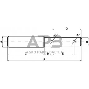 Kaištis Toplink 19,00 mm / 25,00 mm Z325168KR