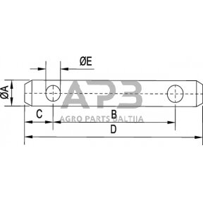 Kaištis Toplink 19,00 mm x 170,00 mm gopart Z319170GP