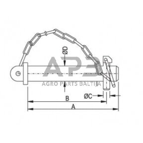 Kaištis Toplink 25,00 mm x 98,00 mm gopart Z325098GP