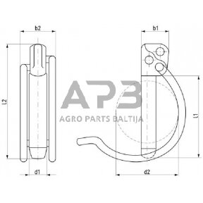 Kaištis užsegamas 11,50 mm x 65,00 mm Rubig 06122502