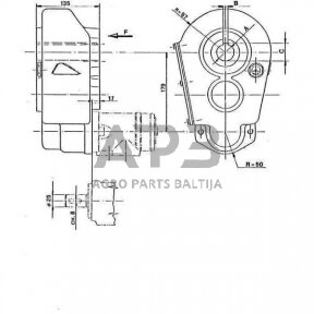 Kampinis reduktorius Berma RT15040 12 -1