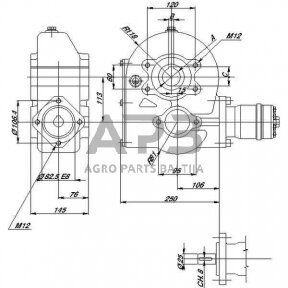 Kampinis reduktorius Berma RT19040 10.2:1