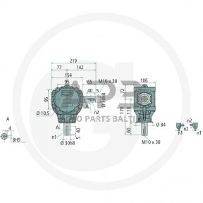 Kampinis reduktorius BONDIOLI & PAVESI 415S1020100R330