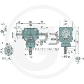 Kampinis reduktorius BONDIOLI & PAVESI 415S2050053003