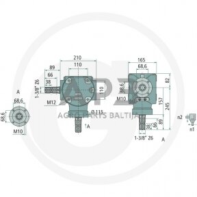 Kampinis reduktorius BONDIOLI & PAVESI 415S2050100R110