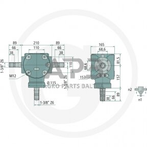 Kampinis reduktorius BONDIOLI & PAVESI 415S2050146G111