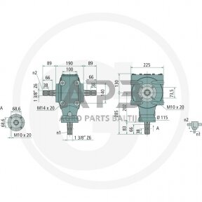 Kampinis reduktorius BONDIOLI & PAVESI 415S2071258G111