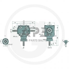 Kampinis reduktorius BONDIOLI & PAVESI 415S2100100G111