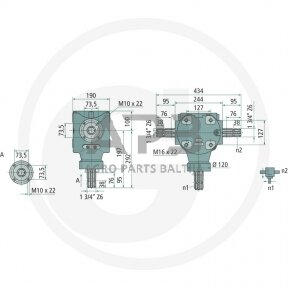 Kampinis reduktorius BONDIOLI & PAVESI 415S2100100G222