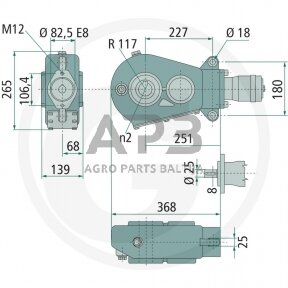 Kampinis reduktorius BONDIOLI & PAVESI 415WDRT200-9357