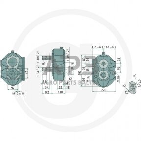 Kampinis reduktorius BONDIOLI & PAVESI 415ZBMS6005320010