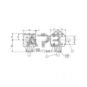 Kampinis reduktorius Comer 267006 T-27A 1:1