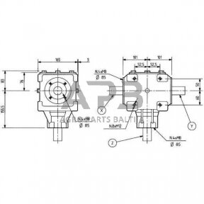 Kampinis reduktorius Comer 267008 T-27A