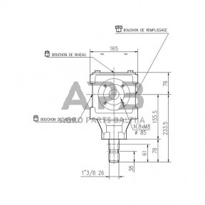 Kampinis reduktorius Comer 267043 T-27A