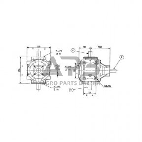 Kampinis reduktorius Comer 292302 T-292B 1.86:1