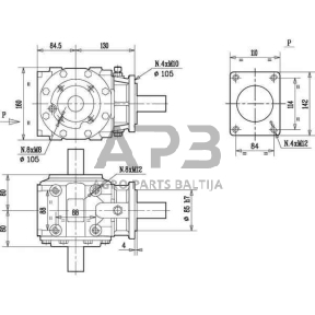 Kampinis reduktorius Comer 310702 T-310A