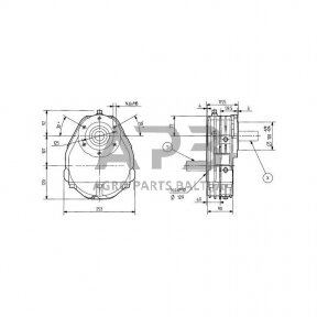 Kampinis reduktorius Comer 624013HL A-624A 1:3.5