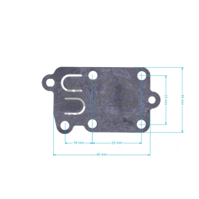 Karbiuratoriaus membrana BRIGGS & STRATTON 8, 9, 13 horizontaliems varikliams, 5AG 272538, 49001