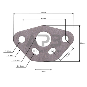 Karbiuratoriaus tarpinė kiniškiems trimeriams 32cc