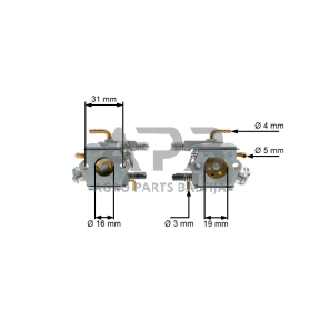 Karbiuratorius kiniškiems pjūklams 45,52cc