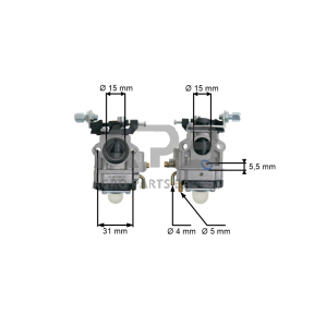 Karbiuratorius žoliapjovėms 43 52cc 15mm, kinija, WYK-74