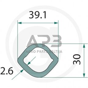 Kardano vamzdis Blueline 377377277