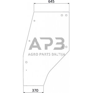 Kabinos durų stiklas 04400342N Kabinos durų stiklas 04400342N